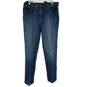 Gloria Vanderbilt Womens Amanda Petite Denim Jeans Size 12P Blue